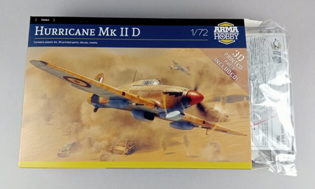 Hurricane Mk IID – zawartość pudełka
