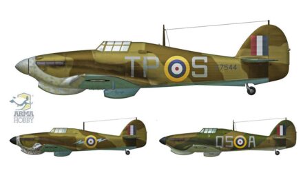 Trzy tropikalne Hurricane Mk I
