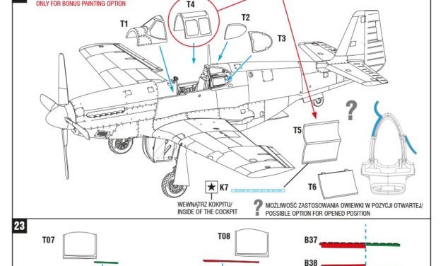 P-51B Mustang (70041) – Model Kit Instructions