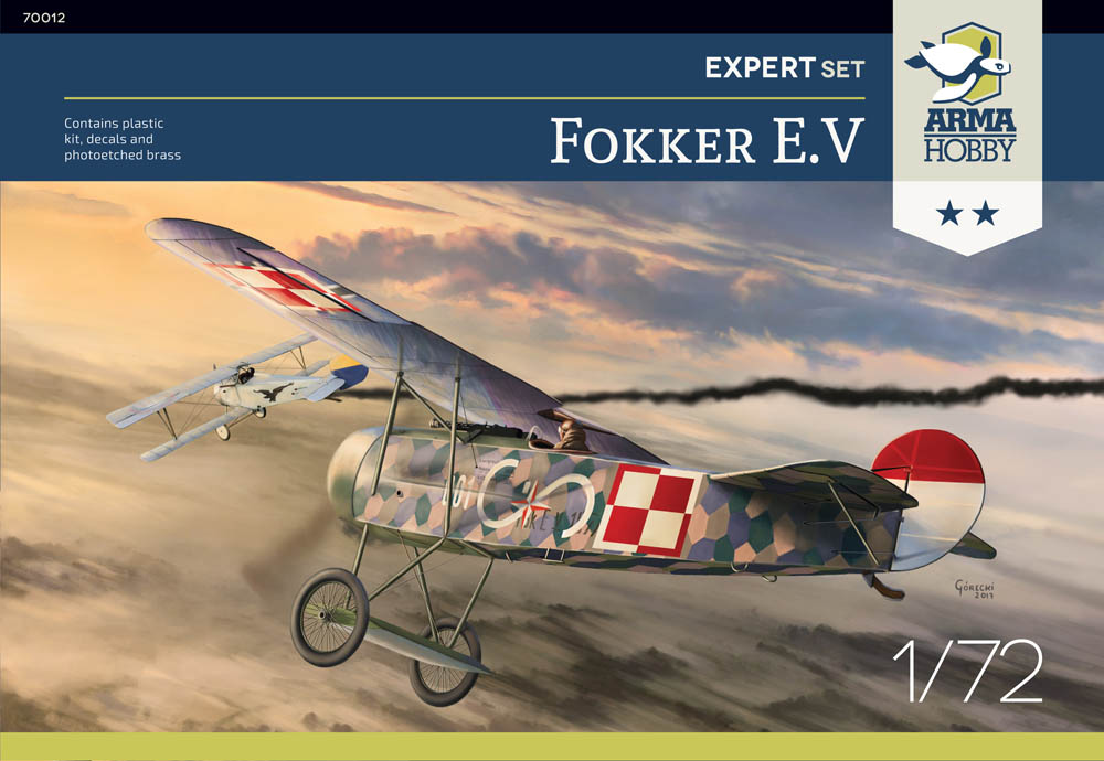 Reviews of the Fokker E.V model kits from Arma Hobby