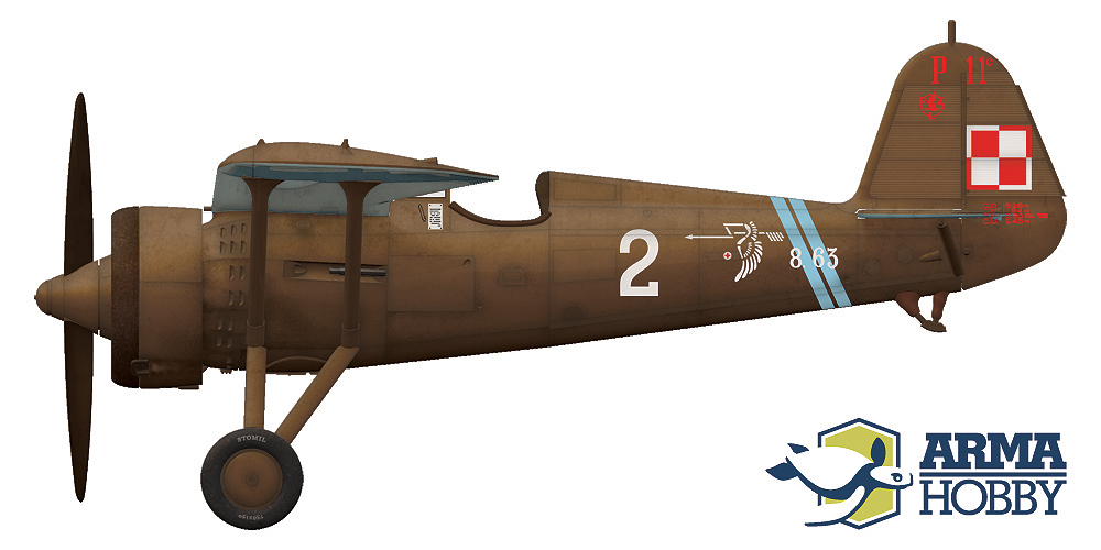 PZL P.11c 8.63, "2" 121 Eskadra Myśliwska, por Waclaw Król