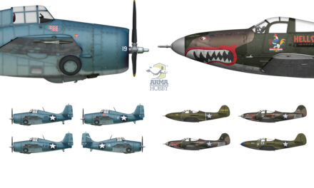 Cactus Air Force Deluxe Set – Wildcat i Airacobra nad Guadalcanal – malowania z zestawu