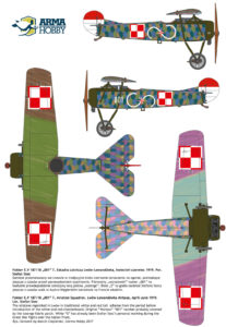 Fokker E.V Stefan Stec - lozenge 4 i 5 kolorowa