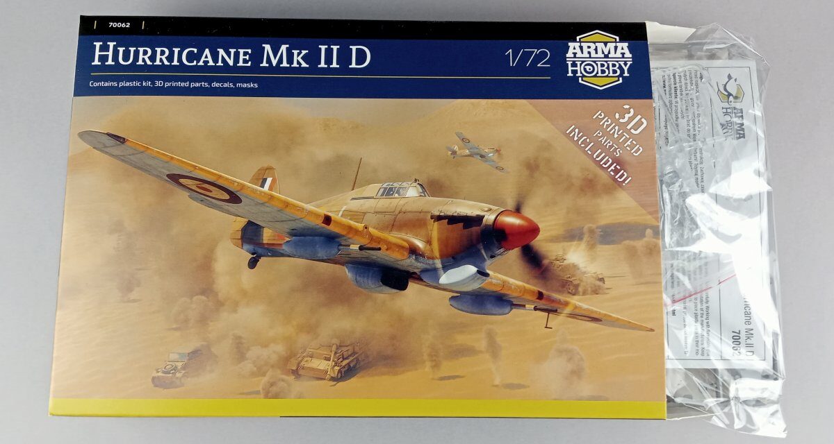 Hurricane Mk IID – zawartość pudełka