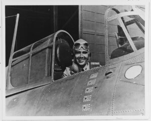 Wildcat F-3 O’Hare’a z oznaczeniami pięciu zwycięstw, Hawaje, kwiecień 1942 roku