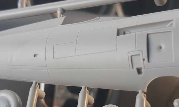 Close view photos of the  P.11c 1/48 scale kit