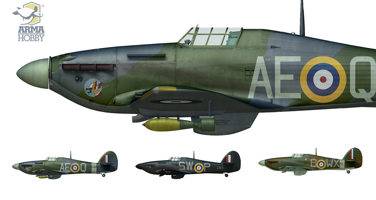 New 1/48 Hurricane IIB – three camouflages