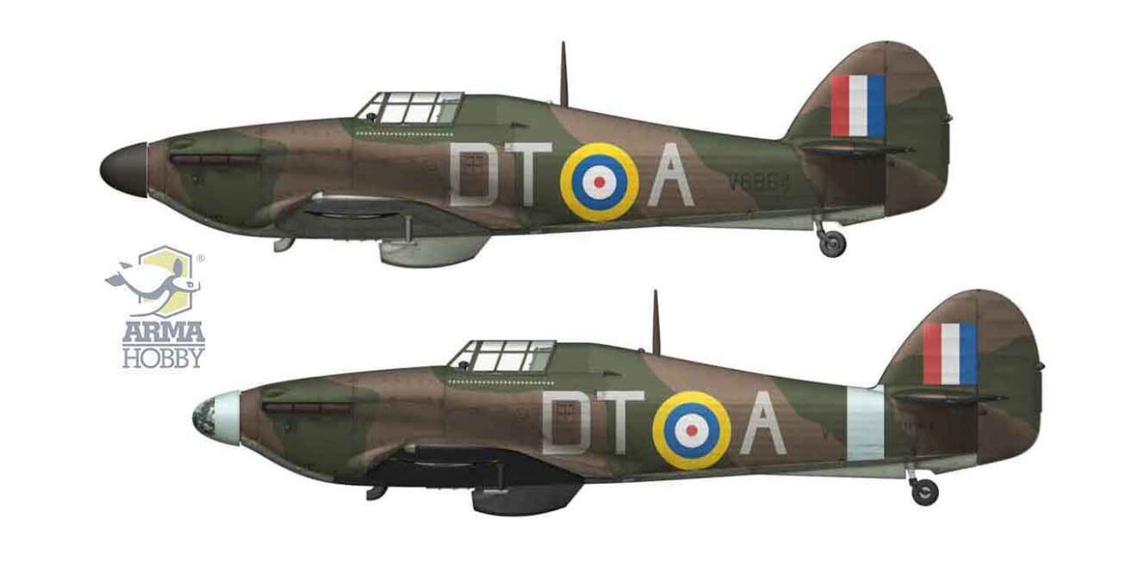 Hawker Hurricane V6864 “DT-A” — R.R.S. Tuck’s Hurricane in Two Distinct Schemes