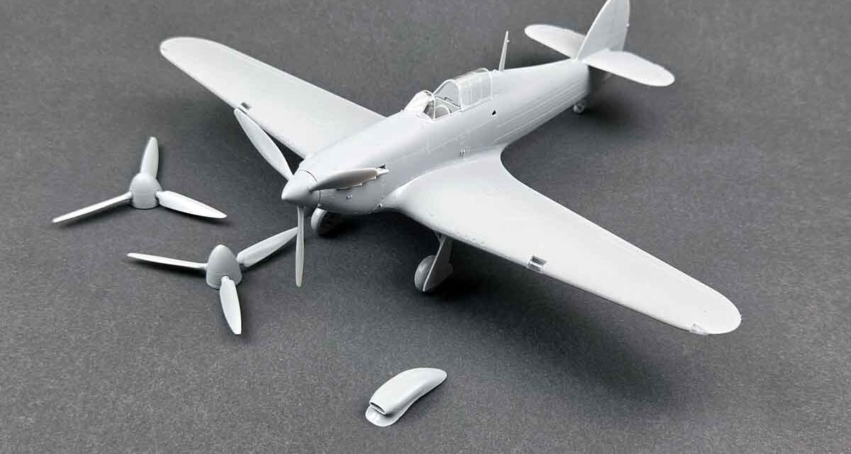 Hurricane Mk I 1/48 – First Assembly of the Test Shots. A Designer’s Report