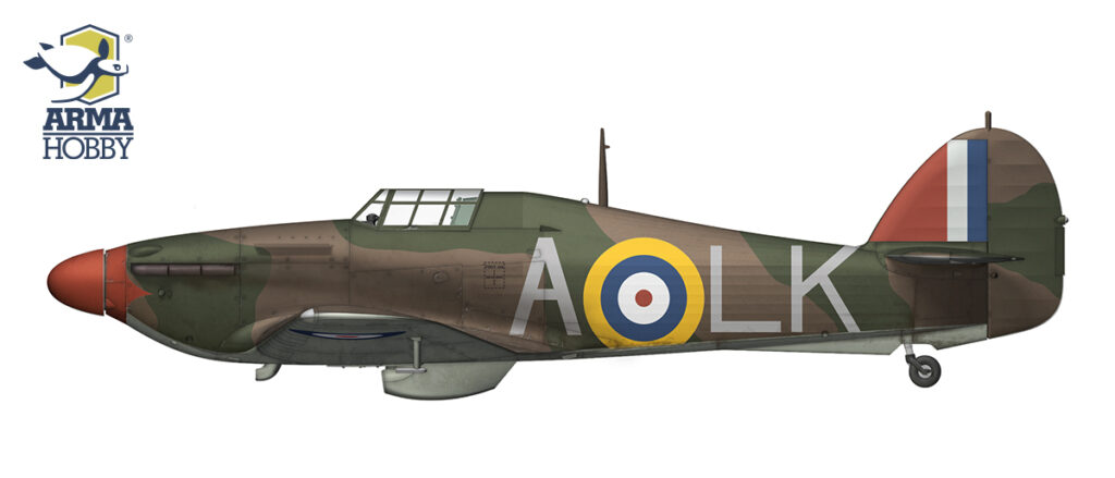 Hurricane Mk I P2798 LK-A z 87 Squadron RAF pilotowany przez Iana Widge’a Gleeda