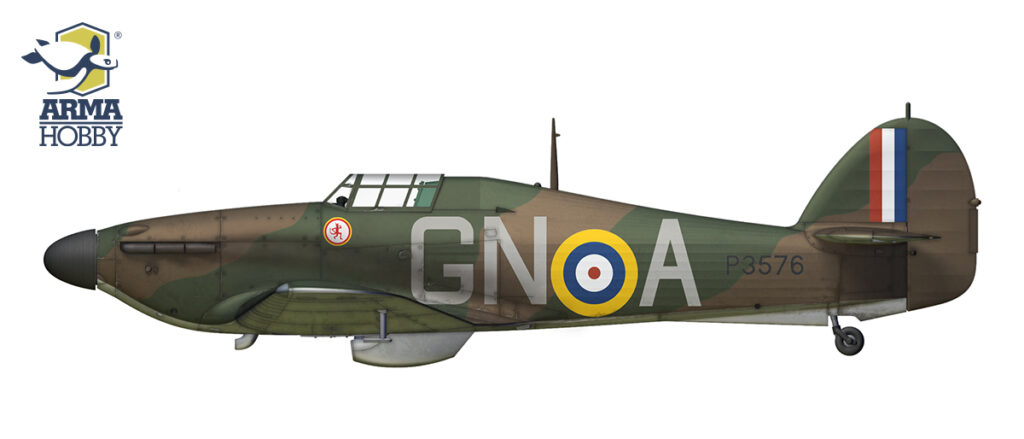 Hurricane Mk I P3576 GN-A z 249 Squadron RAF pilotowany przez Jamesa Nicolsona VC