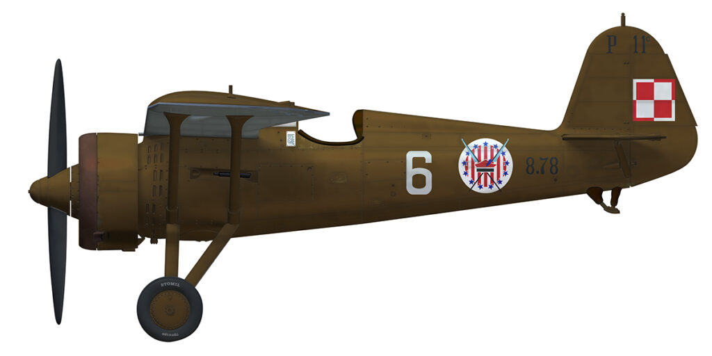 PZL P.11c 8.78/46-N, aircraft 6, Janusz Maciński, 111th Fighter Squadron