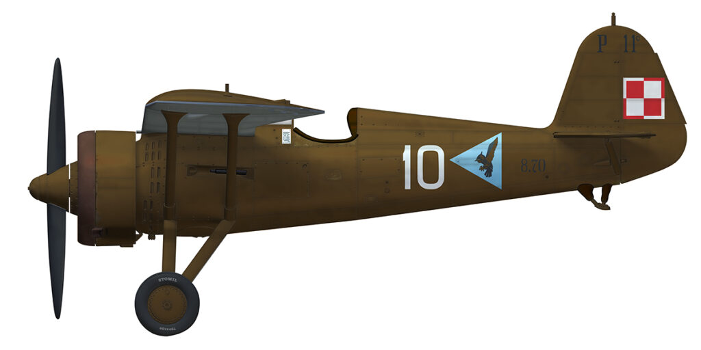 PZL P.11c 8.70/170-N, aircraft 10, Hieronim Dudwał, 113th Fighter Squadron
