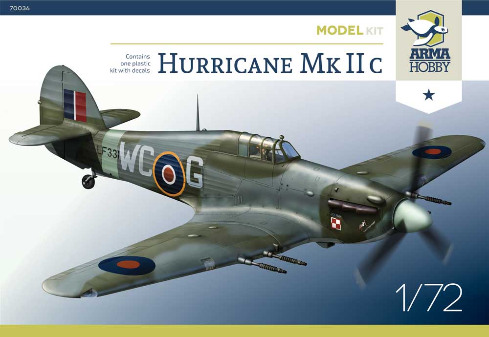 New Hawker Hurricane Mk.IIc from Arma Hobby - 72nd Aircraft