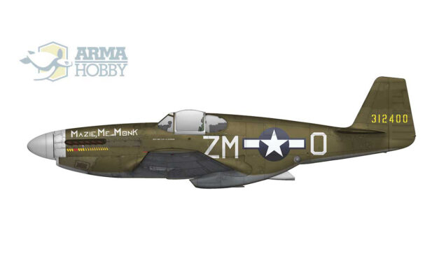 “MAZIE, ME and MONK” – Reconnaissance P-51B-2-NA Mustang 43-12400