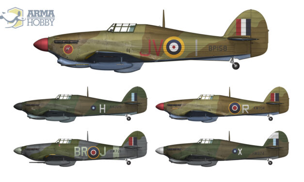Hurricane Mk.IID – malowania z zestawu