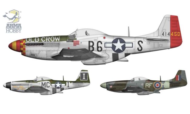 Mustangi nad Europą – Malowania P-51D 1/72 – #70070