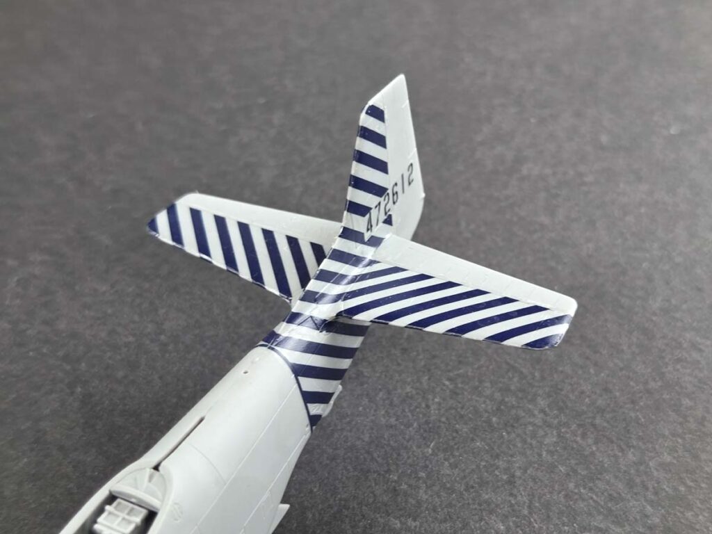 Applying decals to the P-51D Mustang VLR Little One model