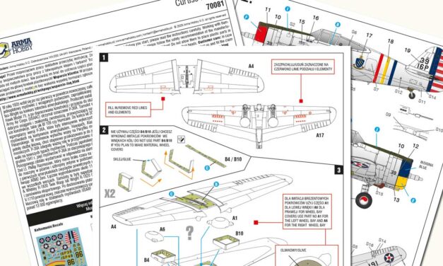 Instrukcja modelu Arma Hobby 70081 Curtiss P-36A 1/72 – amerykańskie malowania z końca lat 30.