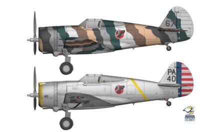 Curtissy z Cleveland 1939. Eksperymentalne kamuflaże 27th Pursuit Squadron