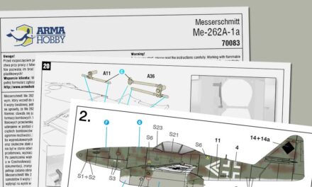 Me 262 A-1a 1/72 (#70083) – Kit Assembly Instructions Preview
