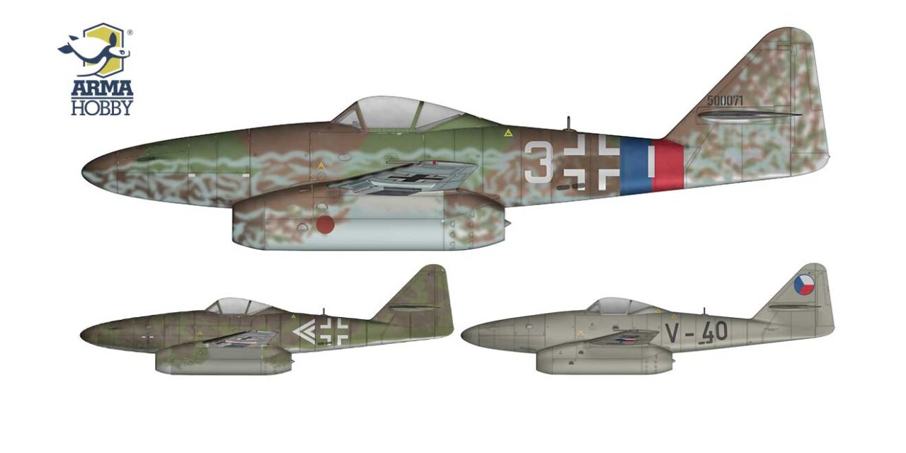 Trzy Messerschmitty – przegląd malowań zestawu premierowego Me 262 A-1a 1/72