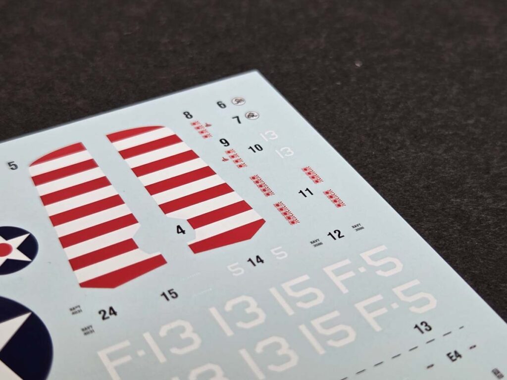 Wildcat VF-3 and VMF-211 markings printed by Cartograf