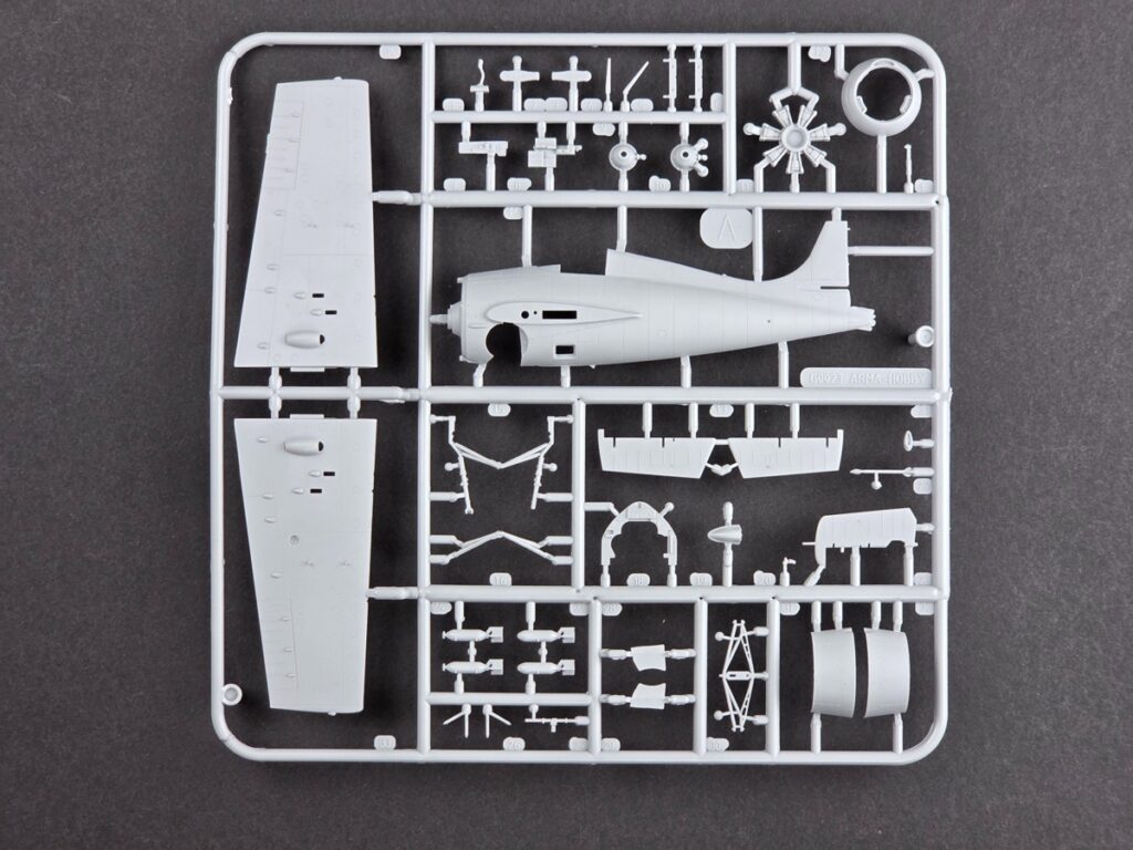 Test shot sprues of the Arma Hobby 70090 F4F-3 Wildcat 1/72
