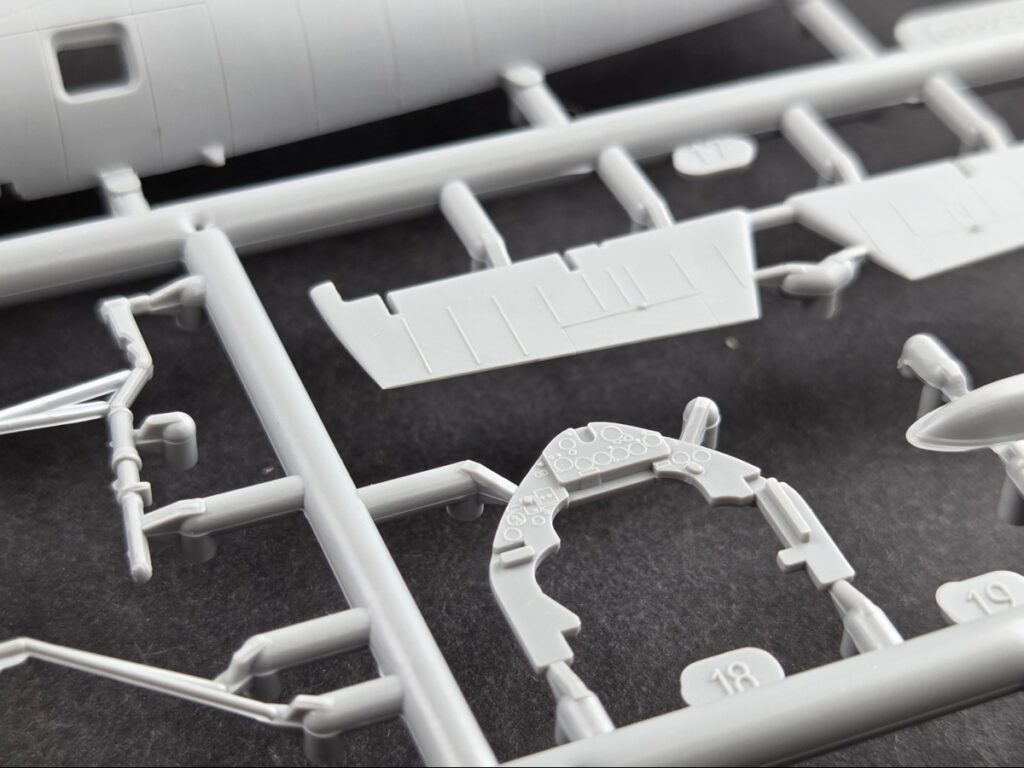 Pilot seat detail of the F4F-3 Wildcat 1/72 model