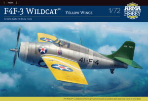 Pudełko modelu Arma Hobby 70091 F4F-3 Wildcat Yellow Wings w skali 1/72