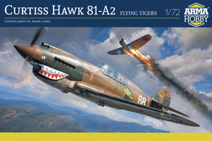 Front pudełka Arma Hobby 70094 Curtiss Hawk 81-A2 Flying Tigers w skali 1/72