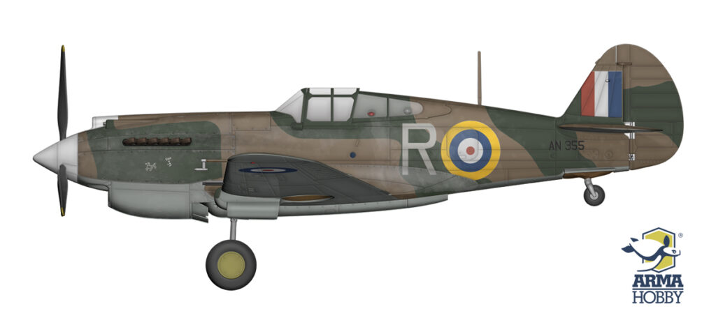 Curtiss Tomahawk Mk IIB AN355 R Snifter z 3 Squadron RAAF, Egipt 1941