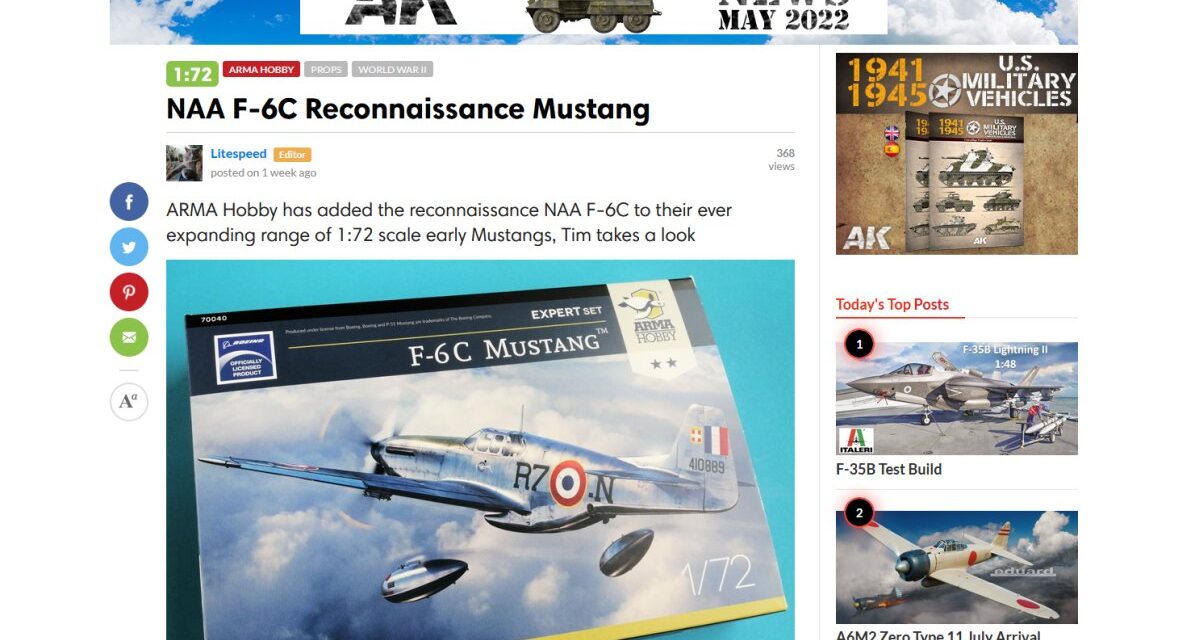 F-6C Mustang – AeroScale Review