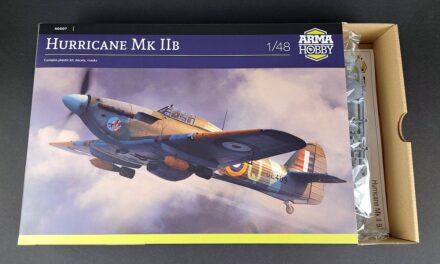 Hurricane Mk IIb 1/48 – zawartość pudełka modelu 40007