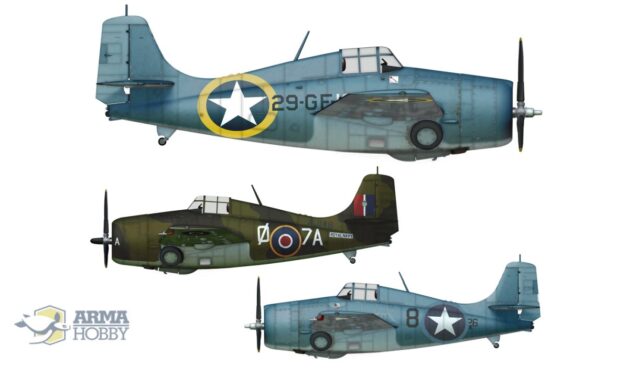 F4F-4 Wildcat „Operation Torch” – malowania z zestawu 70065