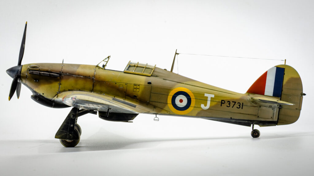 Model Hurricane Mk I Trop w malowaniu z obrony Malty