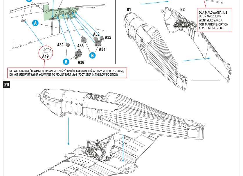 Hurricane Mk IIc in 1/48 scale – model kit instructions