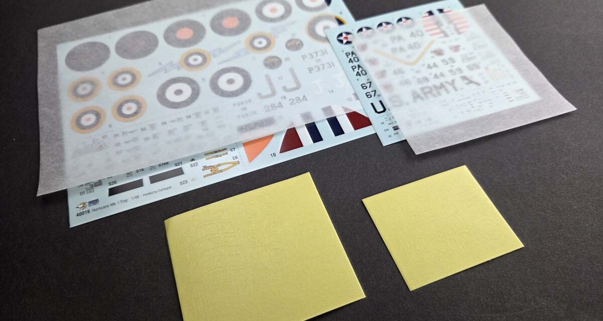 Cartograf Decals and Masks in the New Arma Hobby Kits: Hurricane 1/48 and Curtiss P-36C 1/72