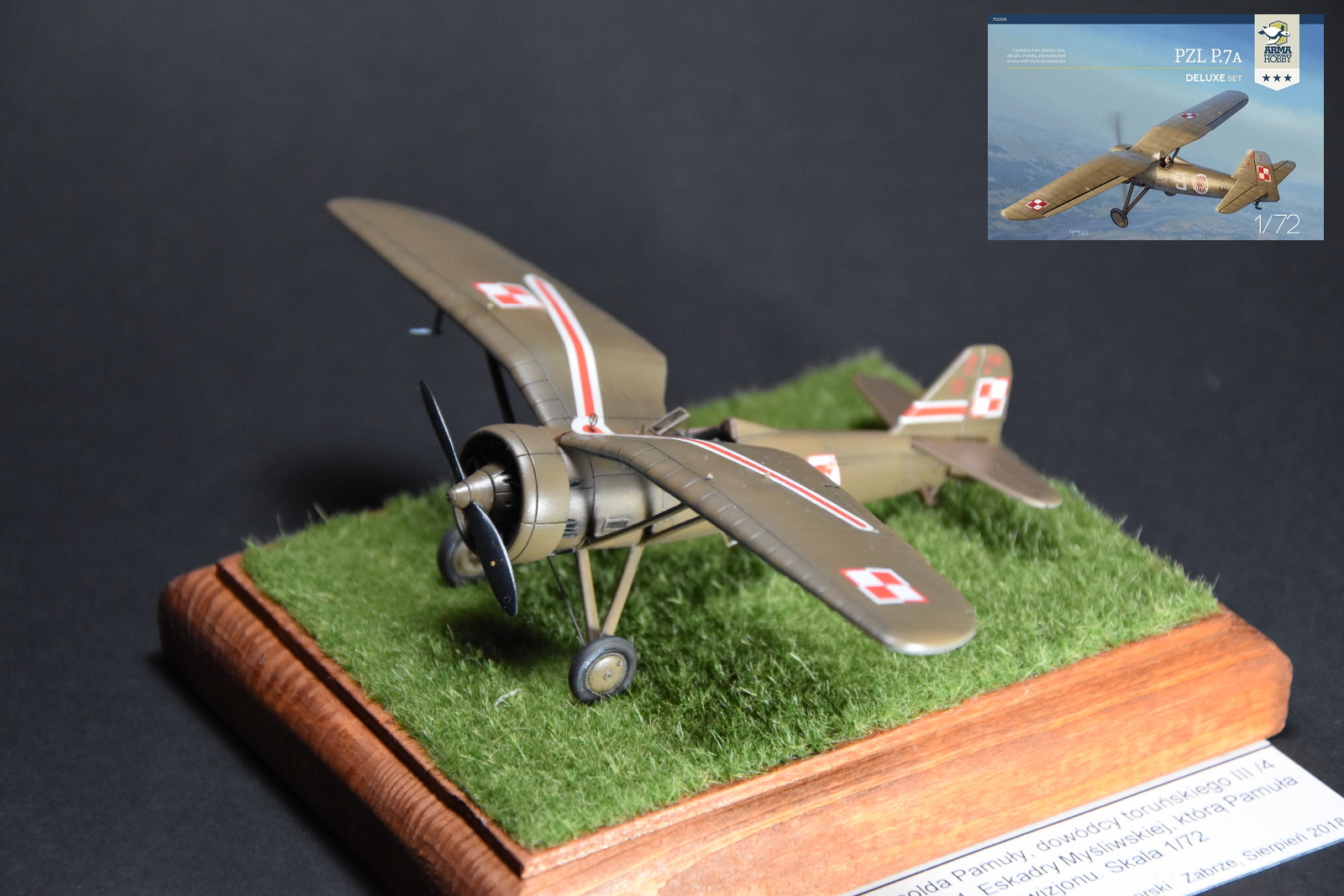PZL P.7a piloted by Leopold Pamuła – model galery