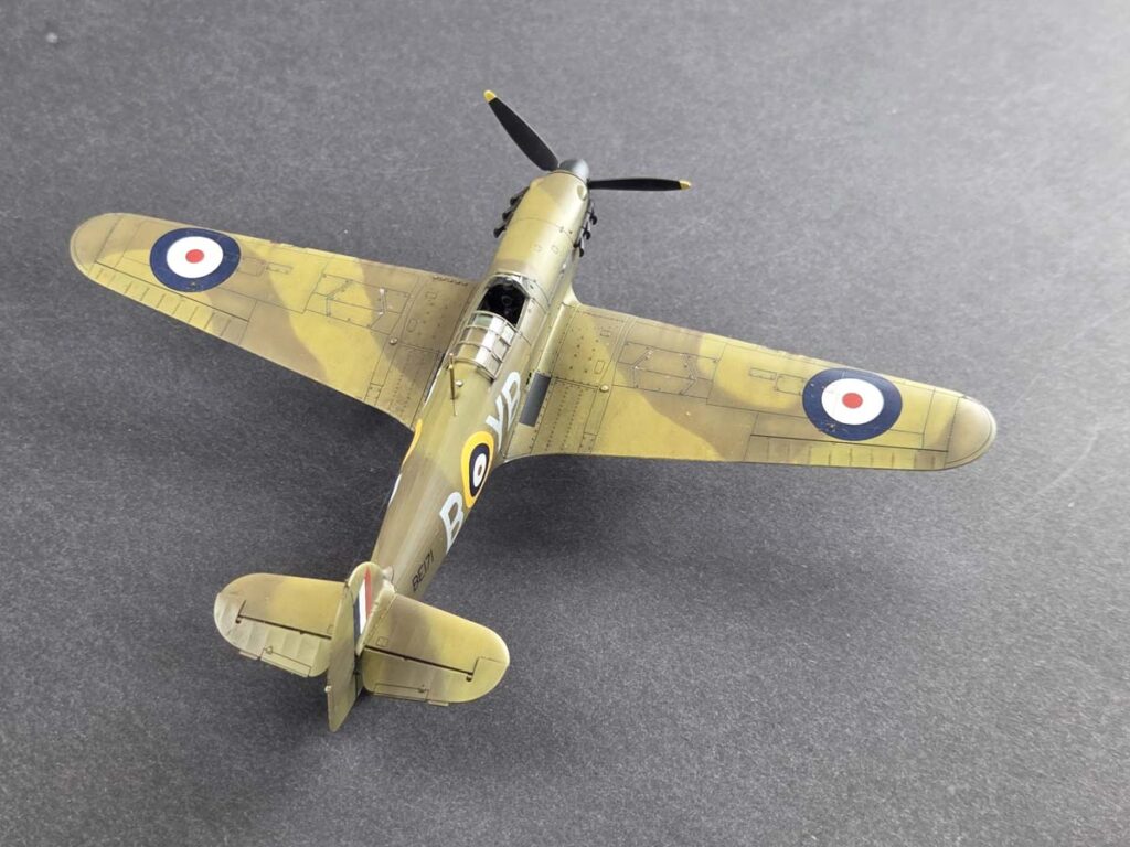 Hurricane Mk IIb trop w barwach RAF w Birmie 1942