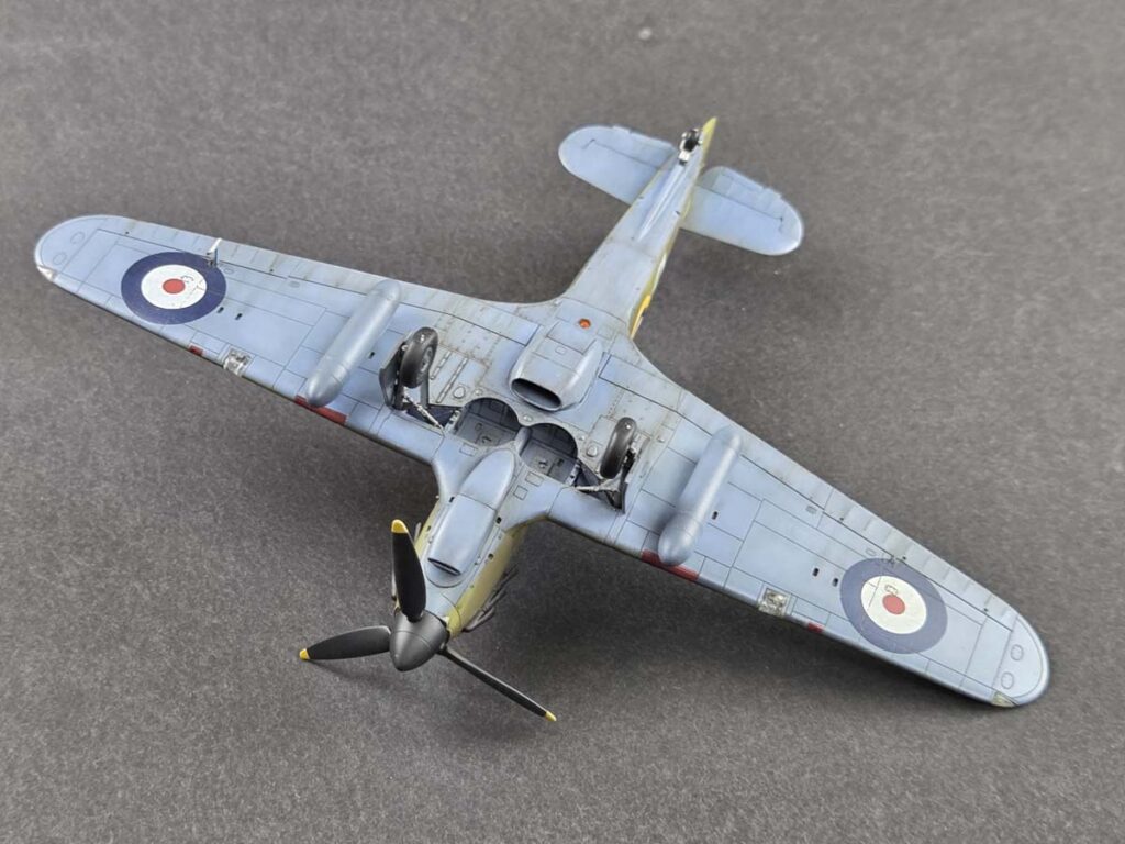Detal modelu Hurricane Mk IIb w skali 1/72
