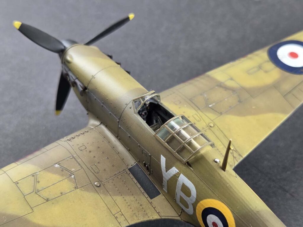 Detal oznaczeń Hurricane Mk IIb YB-B