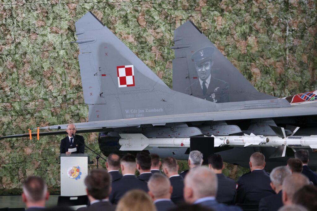 Richard Kornicki during the 23rd Tactical Air Base anniversary