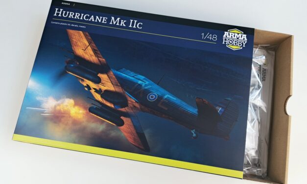Hurricane Mk IIc 1/48 – zawartość pudełka