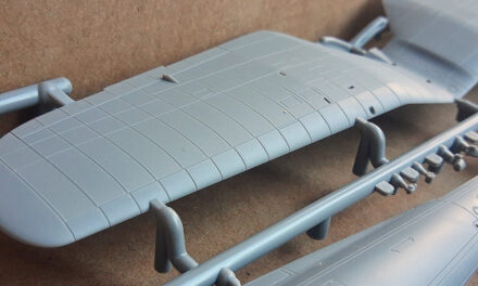 How to cut and glue the wings in the P.11c in 1/48 scale