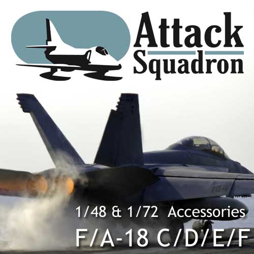 F/A-18 E/F 1/72 scale resin accessories