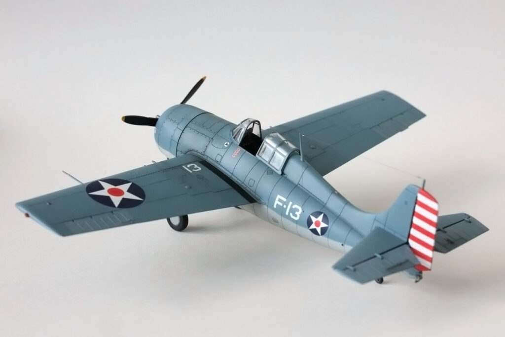 Arma Hobby F4F-3 Wildcat 1/72 – side view of the model