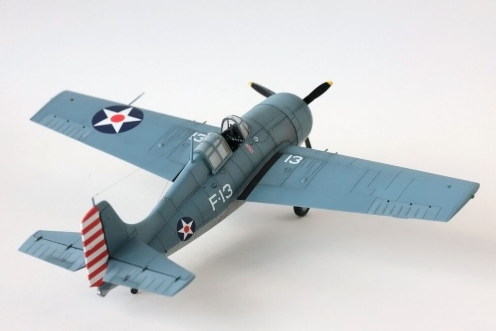 Arma Hobby F4F-3 Wildcat 1/72 – top view of the model