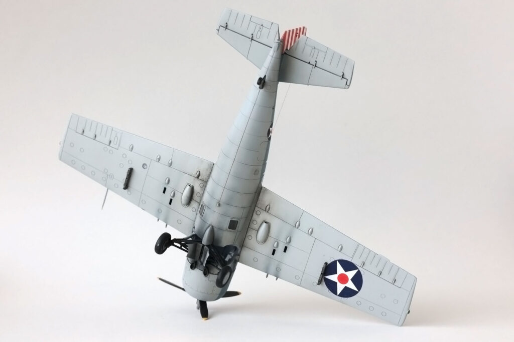 Arma Hobby F4F-3 Wildcat 1/72 – close-up of the fuselage side