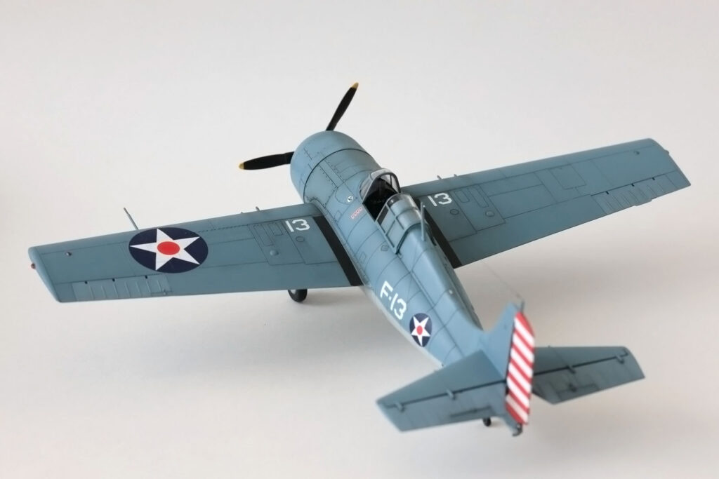 Arma Hobby F4F-3 Wildcat 1/72 – underside view of the model
